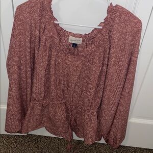 Universal Thread Rust Textured Blouse